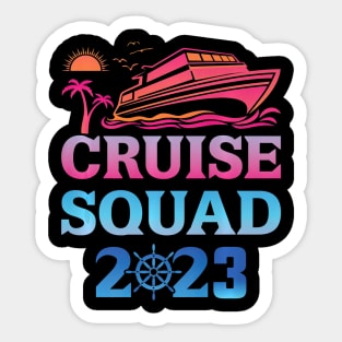 Family Cruise Squad 2023 Family Matching Group Squad Trip Sticker